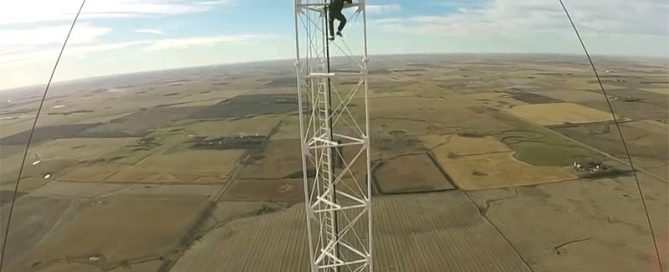 Idiot on a Radio Tower