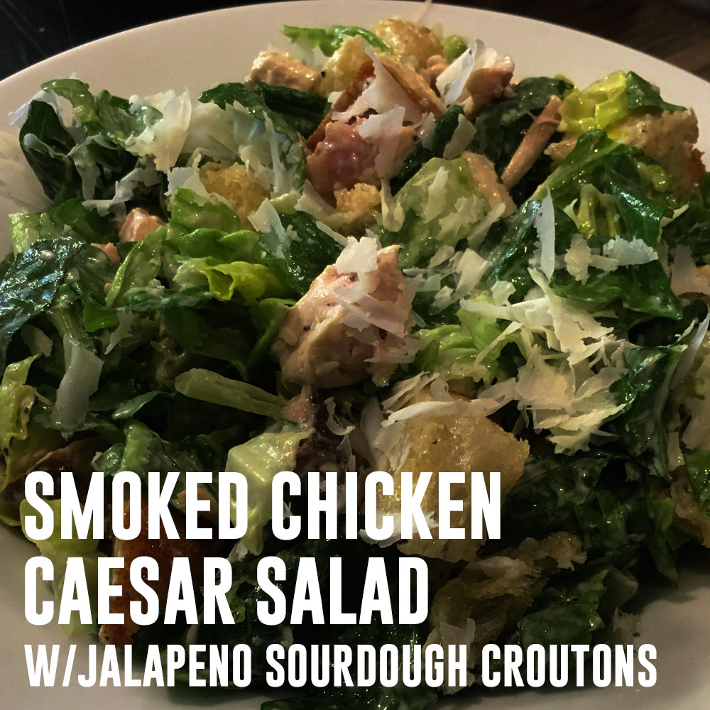 SMOKED CHICKEN CAESAR SALAD | LOVE AND SMOKE BARBECUE