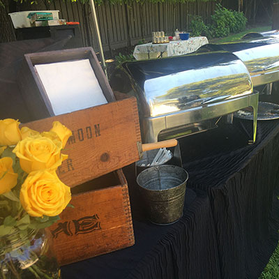 Catering Setup | LOVE AND SMOKE BARBECUE