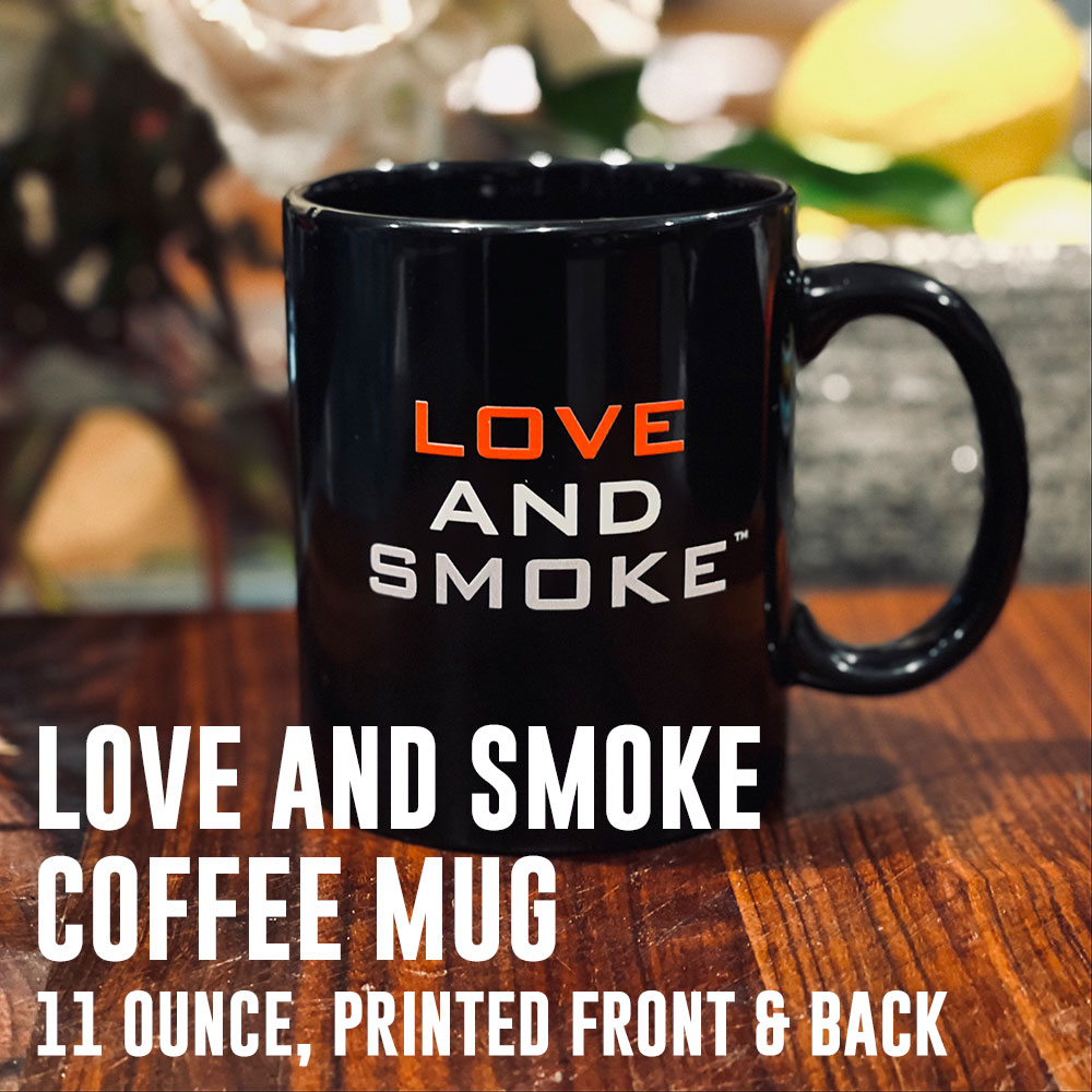 LOVE AND SMOKE COFFEE MUG | LOVE AND SMOKE BARBECUE