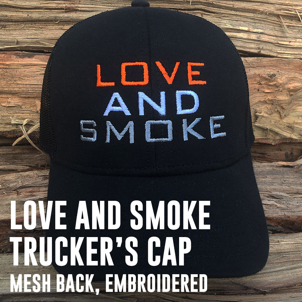LOVE AND SMOKE TRUCKER'S CAP | LOVE AND SMOKE BARBECUE